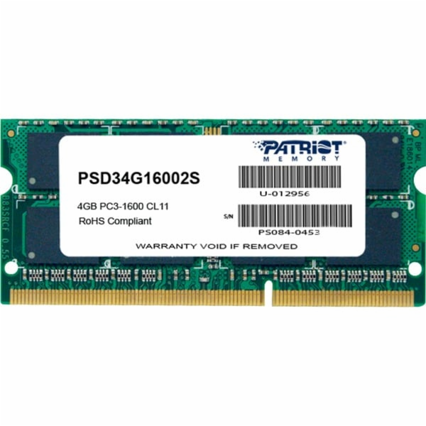 SO-DIMM 4 GB DDR3-1600, Arbeitsspeicher