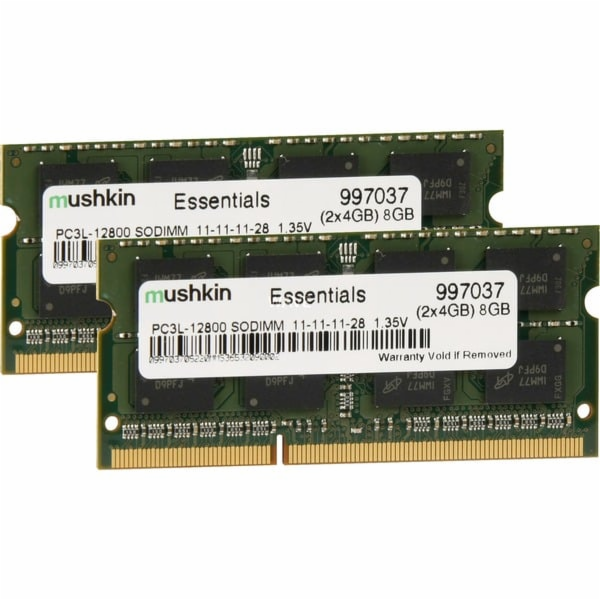 Duální sada Mushkin SO-DIMM 8 GB DDR3-1600 (2x 4 GB), RAM