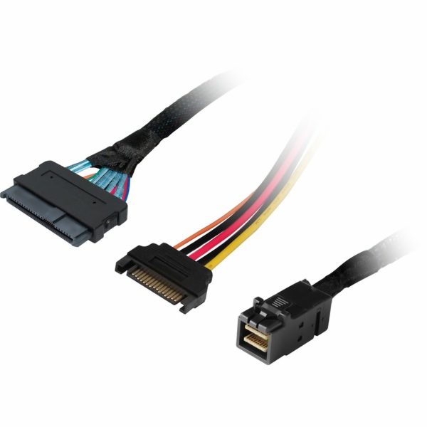 HighPoint mSAS adaptérový kabel SFF8643 > U.2 SFF-8639 NVMe