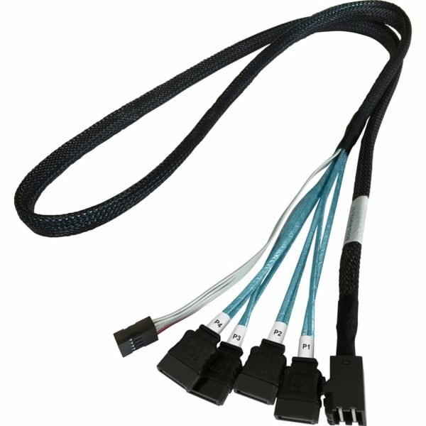 HighPoint adaptérový kabel 1x mSAS SFF-8643 > 4x SATA