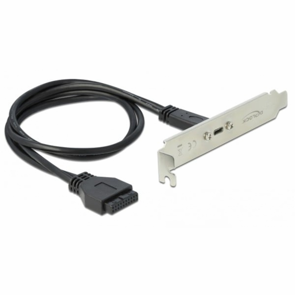 USB 3.2 Gen 1 Slotblende, 19 Pin Buchse > USB-C Buchse