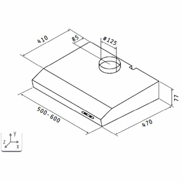 Respecta DH 640 IXL, digestoř