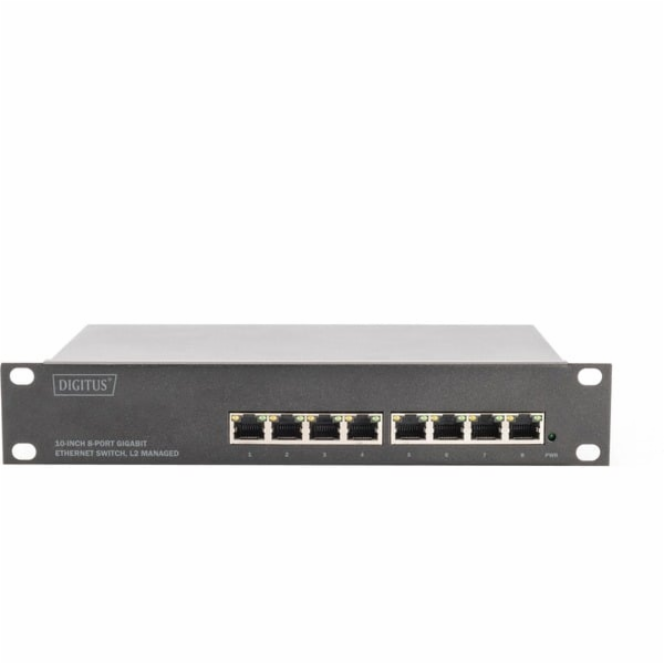 DIGITUS DN-80117 DIGITUS 10 palcový 8 portový gigabitový ...