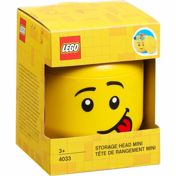 LEGO úložná hlava "Silly", mini, úložný box"