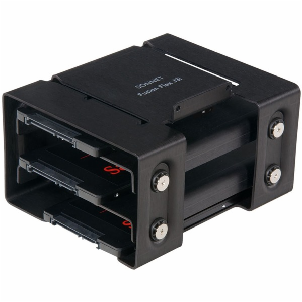 Sonnet Fusion Flex J3i pro Mac Pro 2019, přihrádky na jed...