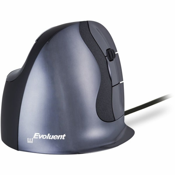 Evoluent VerticalMouse D (černá/stříbrná, velká, pravá)