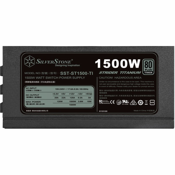 SST-ST1500-TI v2.0, PC-Netzteil