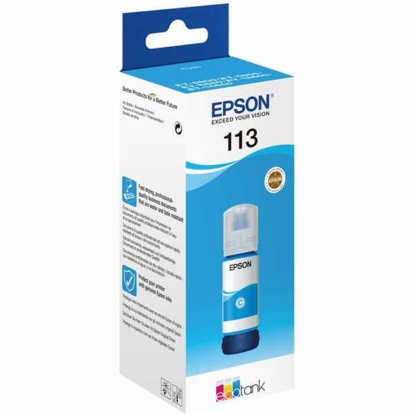 Inkoust Epson azurový 113 EcoTank (C13T06B240)