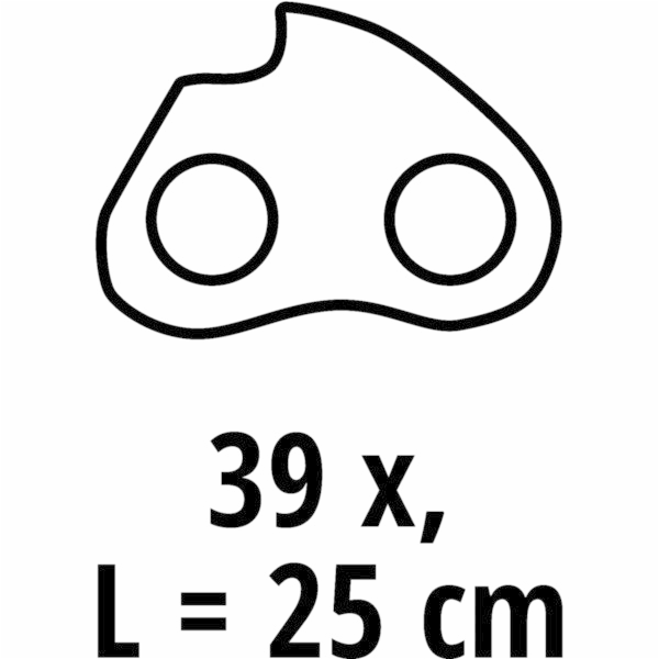 Einhell "Náhradní řetěz 25cm 1.3 39T 3/8"", pilový řetěz"