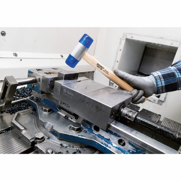 Hazet&nbsp;Plastové&nbsp;kladivo&nbsp;s&nbsp;měkkou&nbsp;čepelí&nbsp;1951-27&nbsp;(modré/dře...