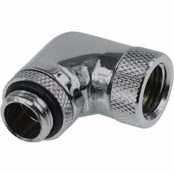 HF Winkeladapter 90° drehbar G1/4 AG auf G1/4 IG - Chrome...