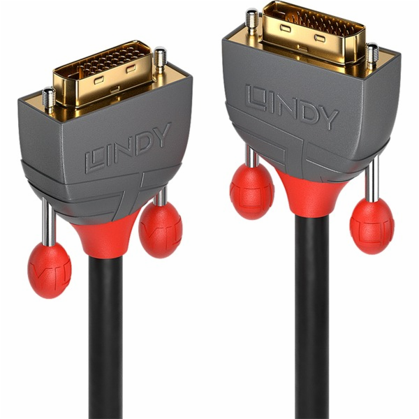 Lindy DVI-D Dual-Link kabel, Anthra Line (černo-šedý, 15 ...