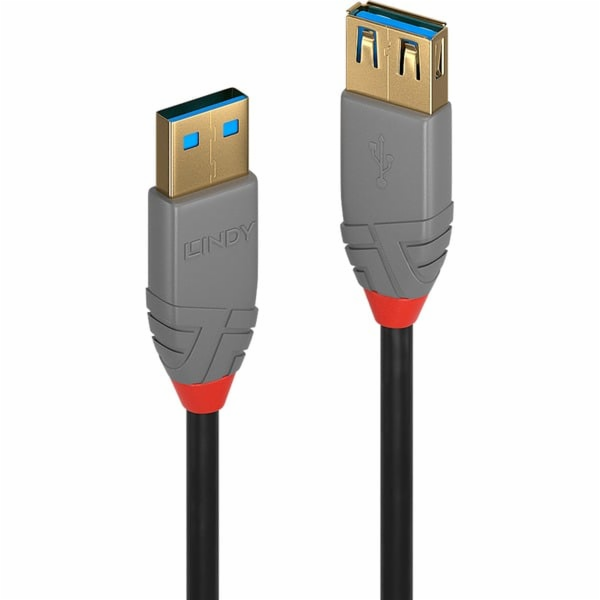 Prodlužovací kabel USB 3.2 Gen 1 Anthra Line, USB-A samec...