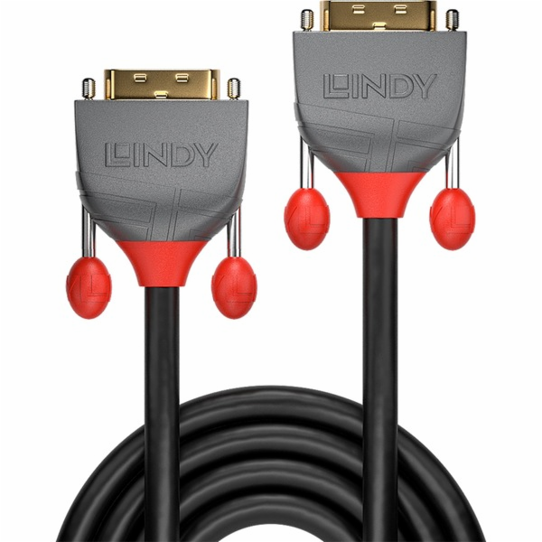 Lindy DVI-D Dual-Link kabel, Anthra Line (černo-šedý, 7,5...