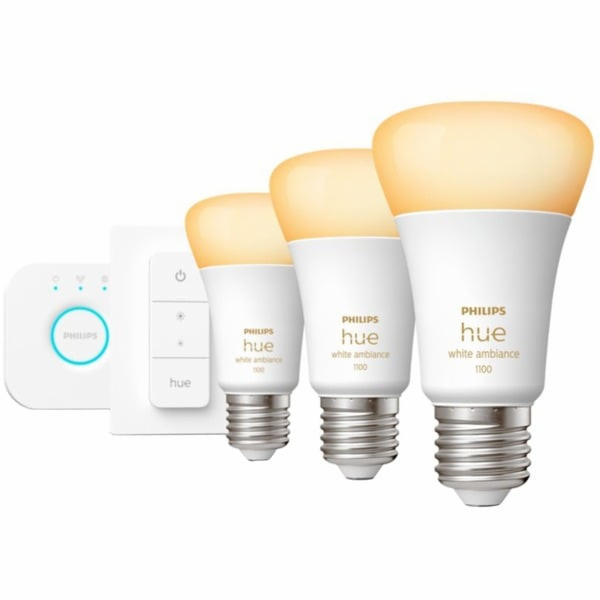 Startovací sada Philips Hue White Ambiance E27, žárovka LED