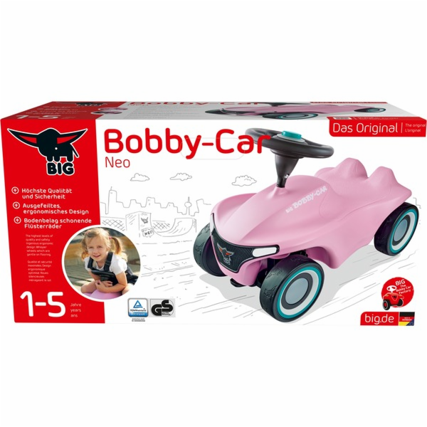 VELKÝ Bobby-Car-Neo Rosé, jezdec