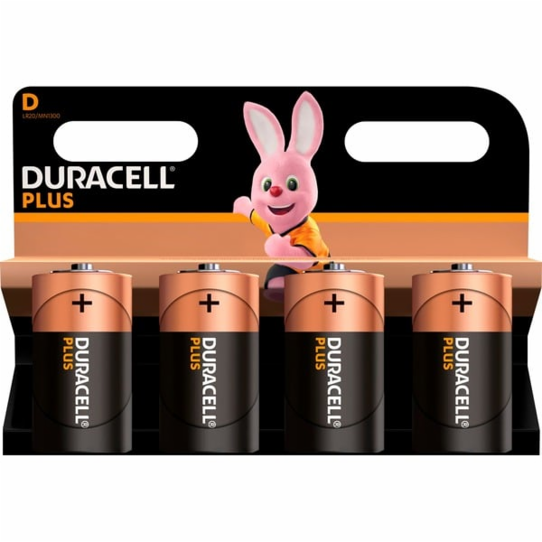 Duracell Plus D, 4 kusy baterie