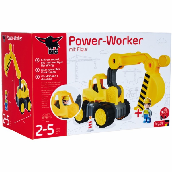 Power-Worker Bagger + Figur, Spielfahrzeug