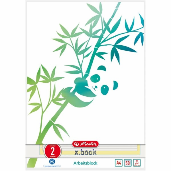 Herlitz 02 Pracovní podložka A4 GREENline 50 listů pravít...