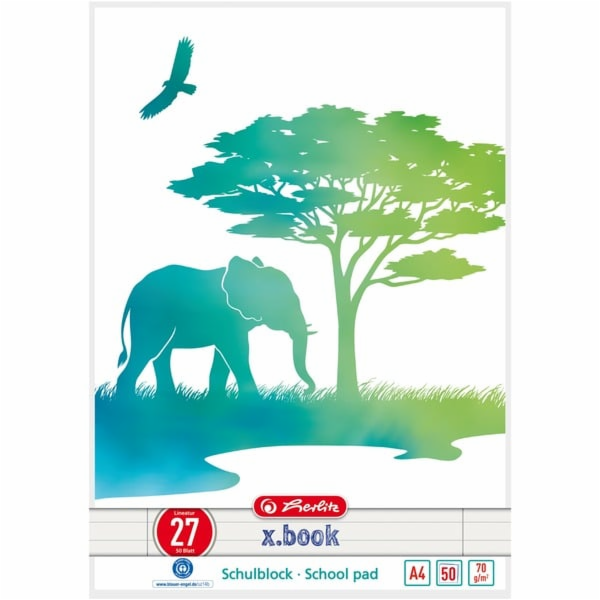 Schulblock A4 GREENline Elefant, College Block