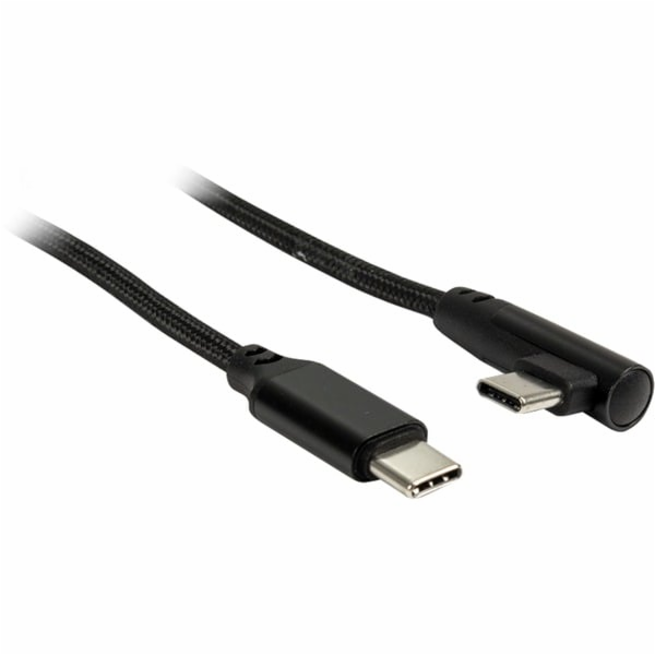Inter-Tech USB kabel, USB-C zástrčka > USB-C zástrčka 90°