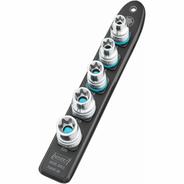 Hazet "SmartRail 1/2" sada zásuvek externí TORX, 5 kusů"