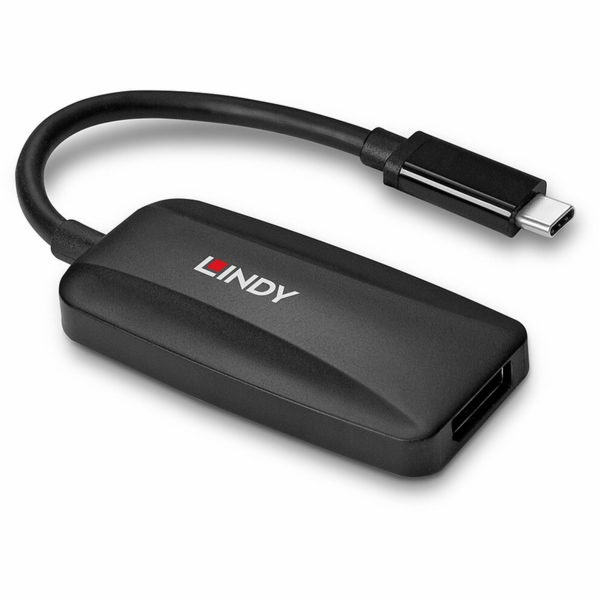 Lindy USB převodník, USB-C samec > DisplayPort samice
