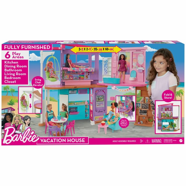 Mattel Barbie Malibu House, hrací budova