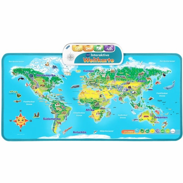 Interaktivní mapa světa VTech, zábava z učení