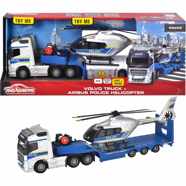 Volvo Polizei-Transporter FH-16 LKW mit Auflieger und Air...