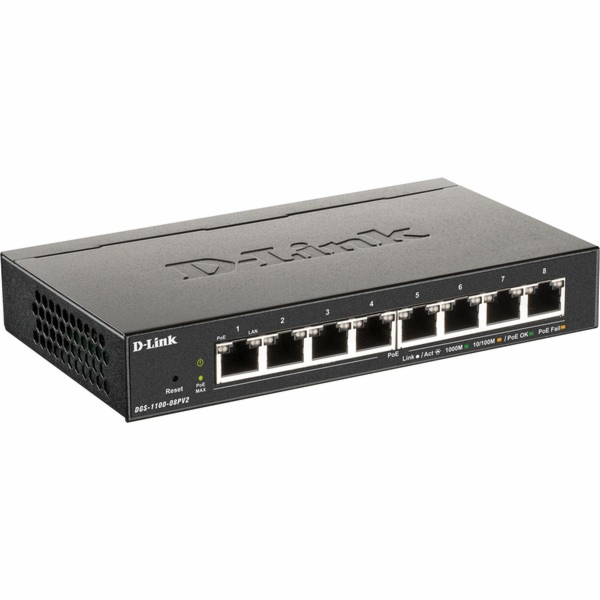 D-Link DGS-1100-08PV2/E, vypínač