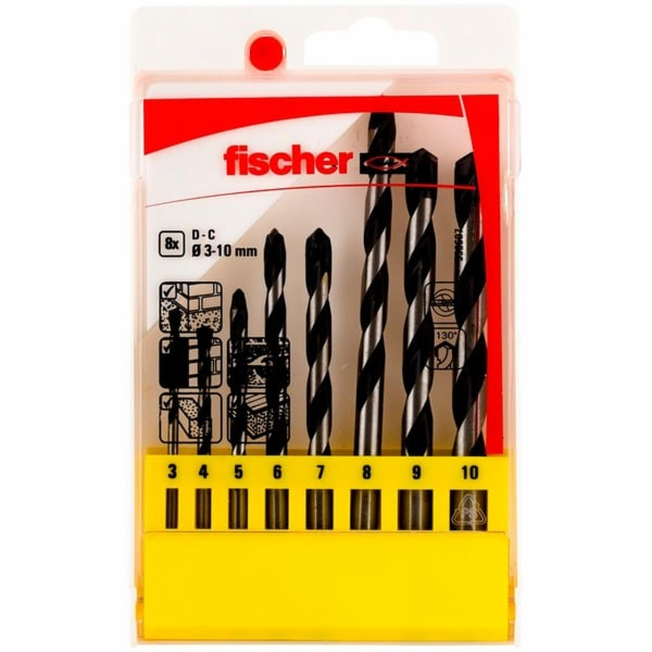 Fischer CTS 8, DC sada, 3-10mm Sada vrtáků do betonu