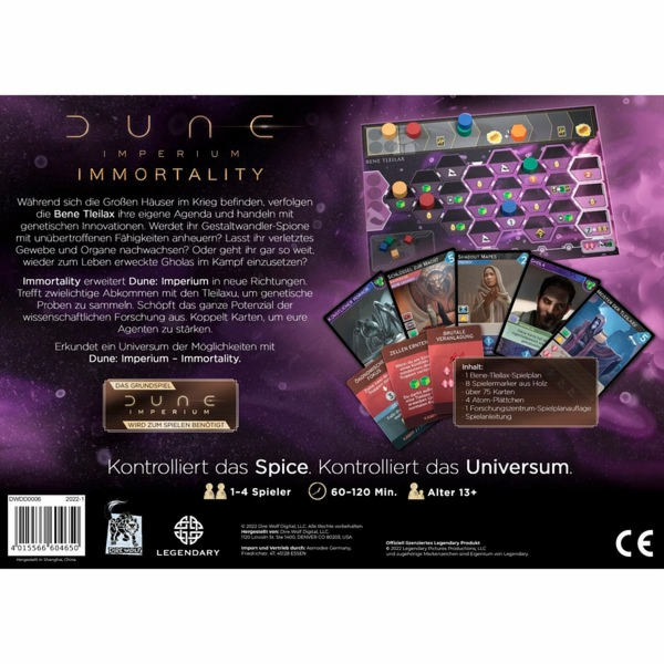 Dune: Imperium - Nesmrtelnost, desková hra