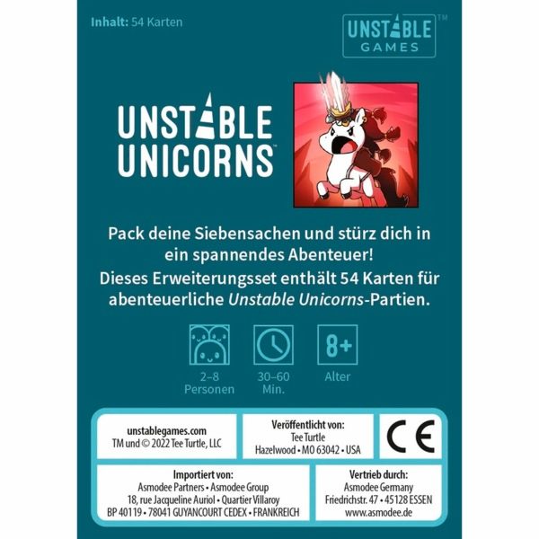 Asmodee Unstable Unicorns - Dobrodružná rozšiřující sada,...