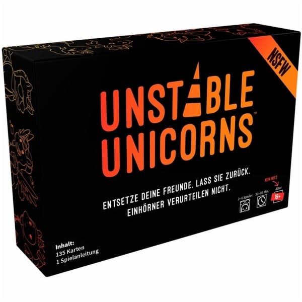 Unstable Unicorns NSFW, karetní hra