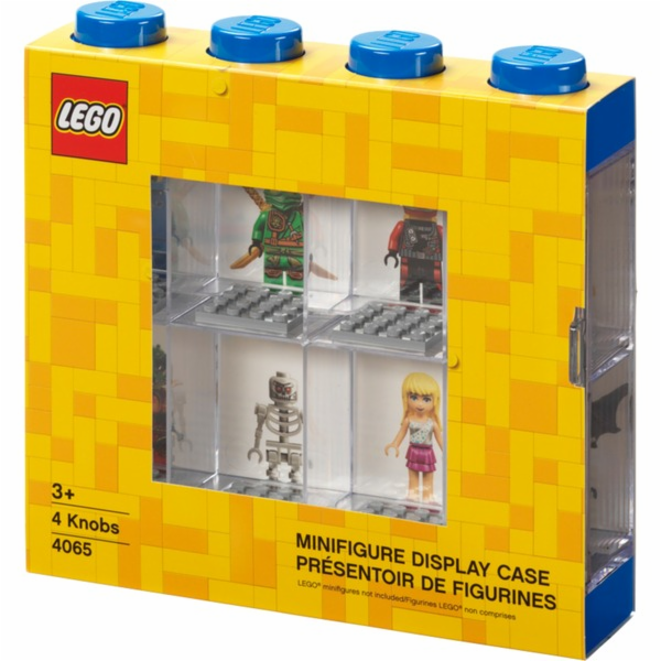 LEGO minifigurky Room Copenhagen vitrína modrá, úložný box