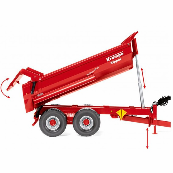 Tandemový půlkruhový žlab Krampe Halfpipe HP 20, model vo...
