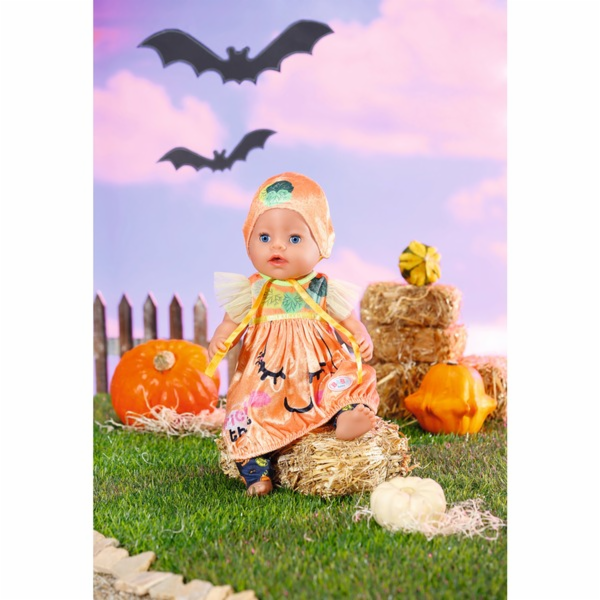 ZAPF Creation BABY born® Dýňové šaty s motivem Halloweenu...