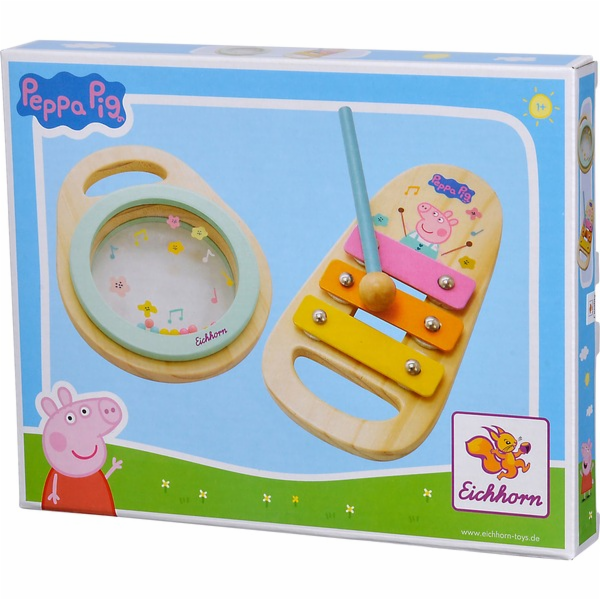Dřevěná hudební sada Simba Peppa Pig, hudební hračka
