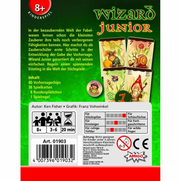 Čaroděj junior, karetní hra