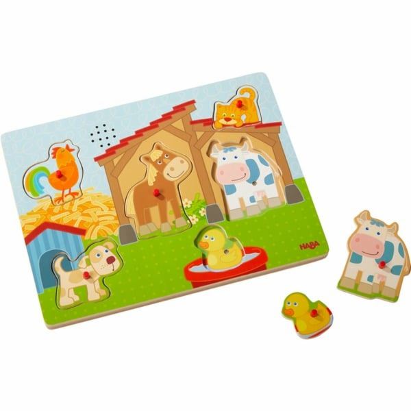 Zvukově poutavé puzzle HABA na venkově