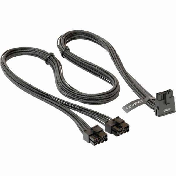 12VHPWR PCIe adaptérový kabel, úhel 90°