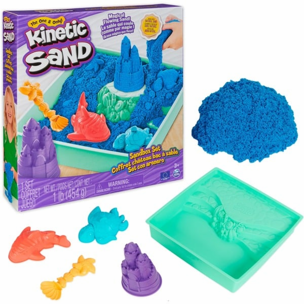 Spin Master Kinetic Sand - Sandbox Set modrá, hrát písek