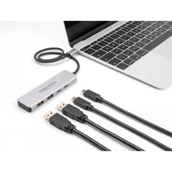 Rozbočovač USB 10 Gb/s USB Type-C s 2 x USB Type-A a 2 x ...