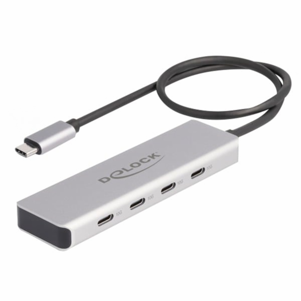 USB 10 Gbps USB Type-C hub se 4 x USB Type-C zásuvkou, US...