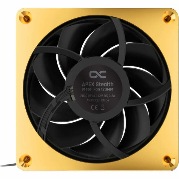 Alphacool Apex Stealth Metal 120mm ventilátor 2000rpm, sk...