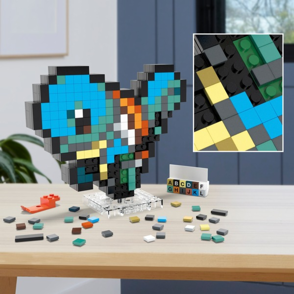 Mattel Pokémon Shiggy Pixel Art stavební hračka