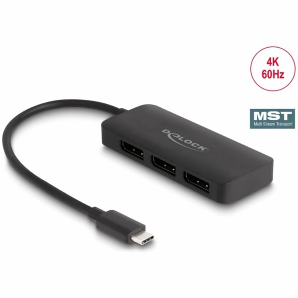 DeLOCK USB-C > 3x DisplayPort Splitter MST 4K 60Hz, HDMI ...