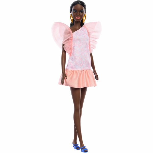 Šaty Mattel Barbie Fashionistas pro panenku Peach s nafou...