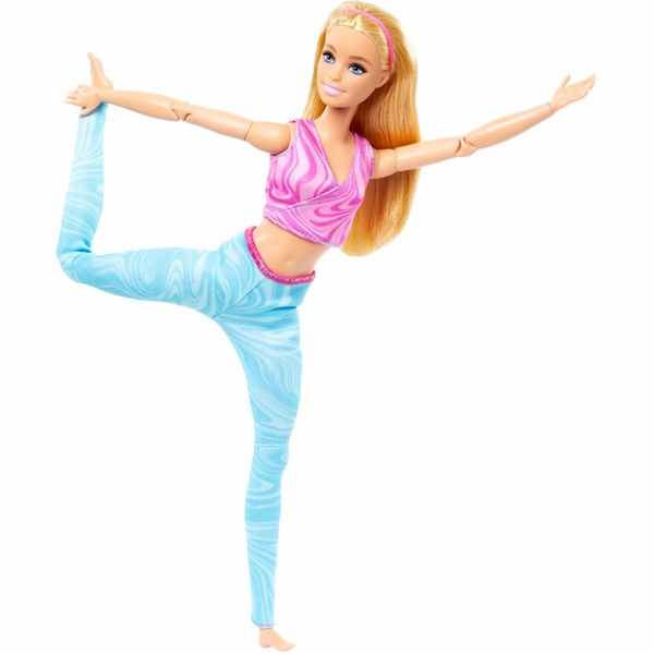 Mattel Barbie Made to Move s růžovým sportovním topem a m...